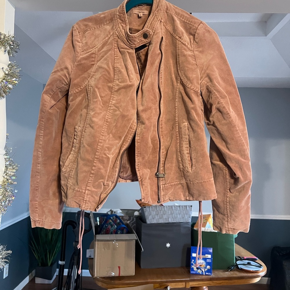 Maurices Women's Blush Pink Bomber Jacket